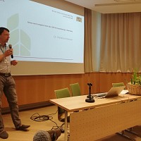 Lecture by dr. Boštjan Naglič about hop irrigation systems in Savinja valley