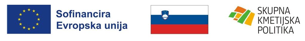 Logotip: Skupna kmetijska politika. Sofinancira Evropska Unija